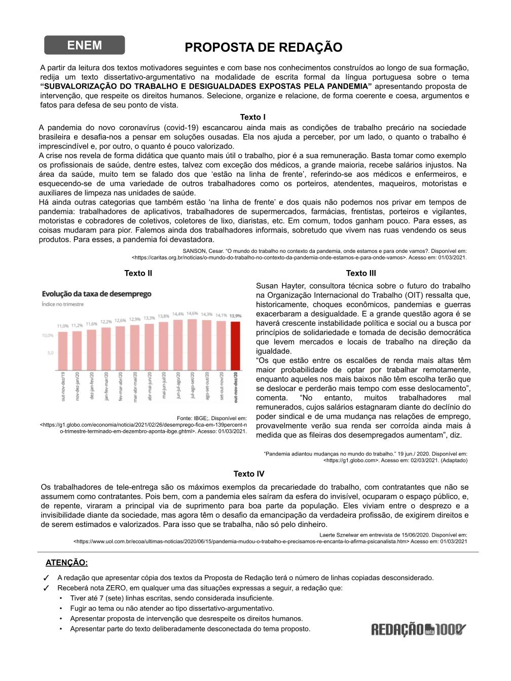 Redação Nota 1000 Sob Medida Para O Enem 9680